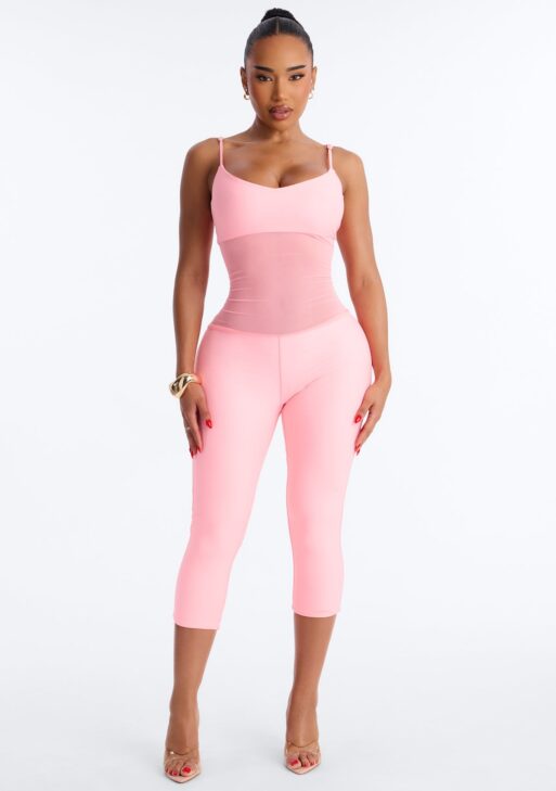 vibrant pink jumpsuit