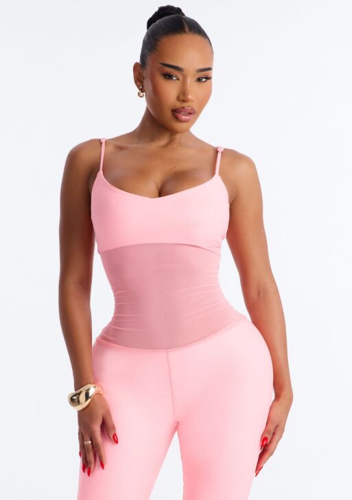 vibrant pink jumpsuit