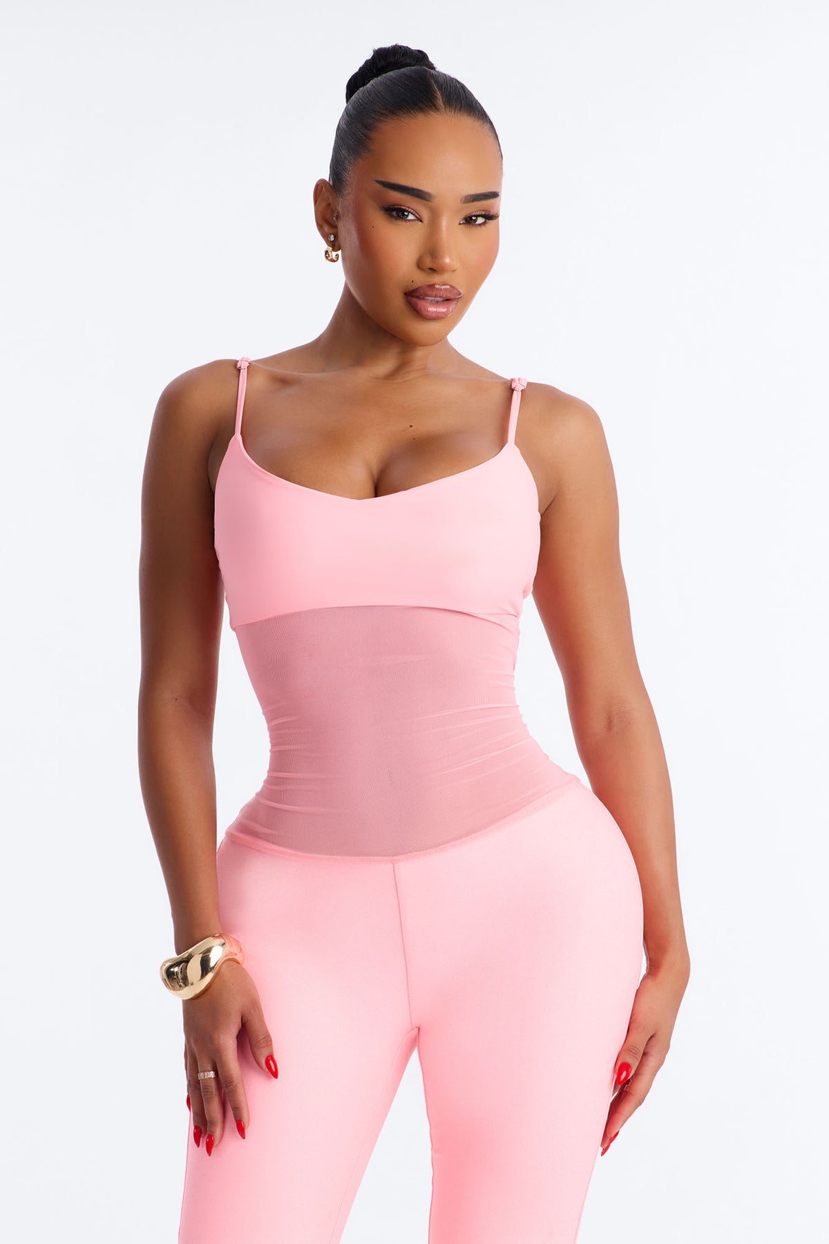 vibrant pink jumpsuit - Image 1