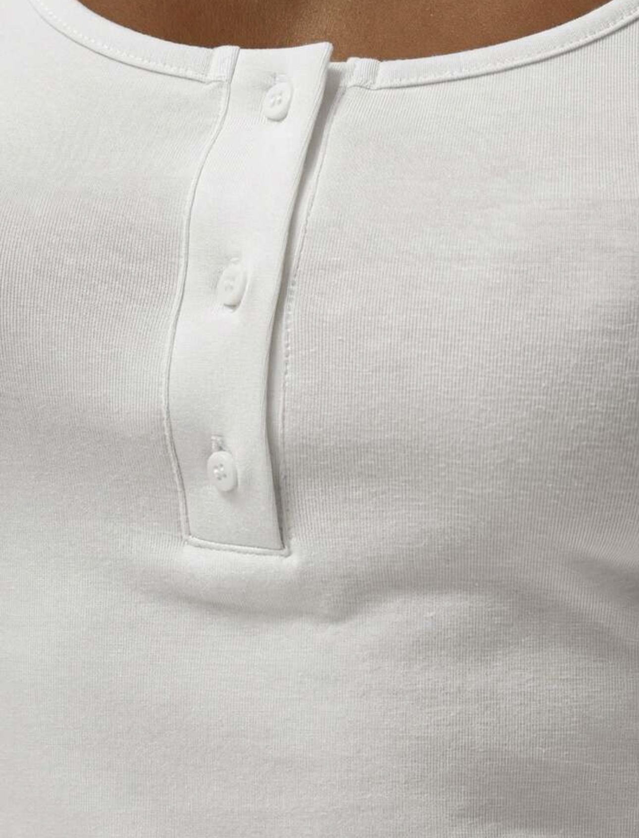 Two-piece white Cotton ribbed set - Image 2