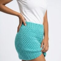 vintage crochet skirt